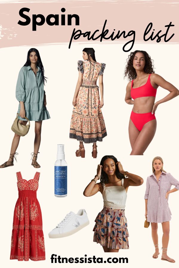Spain packing list – The Fitnessista