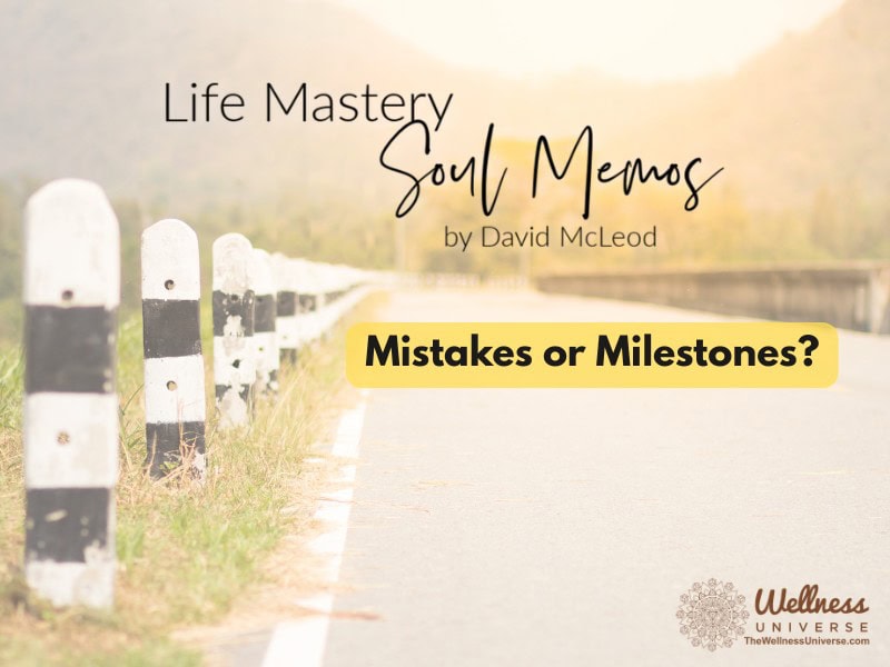 Life Mastery Soul Memos with David McLeod | Mistakes or Milestones?