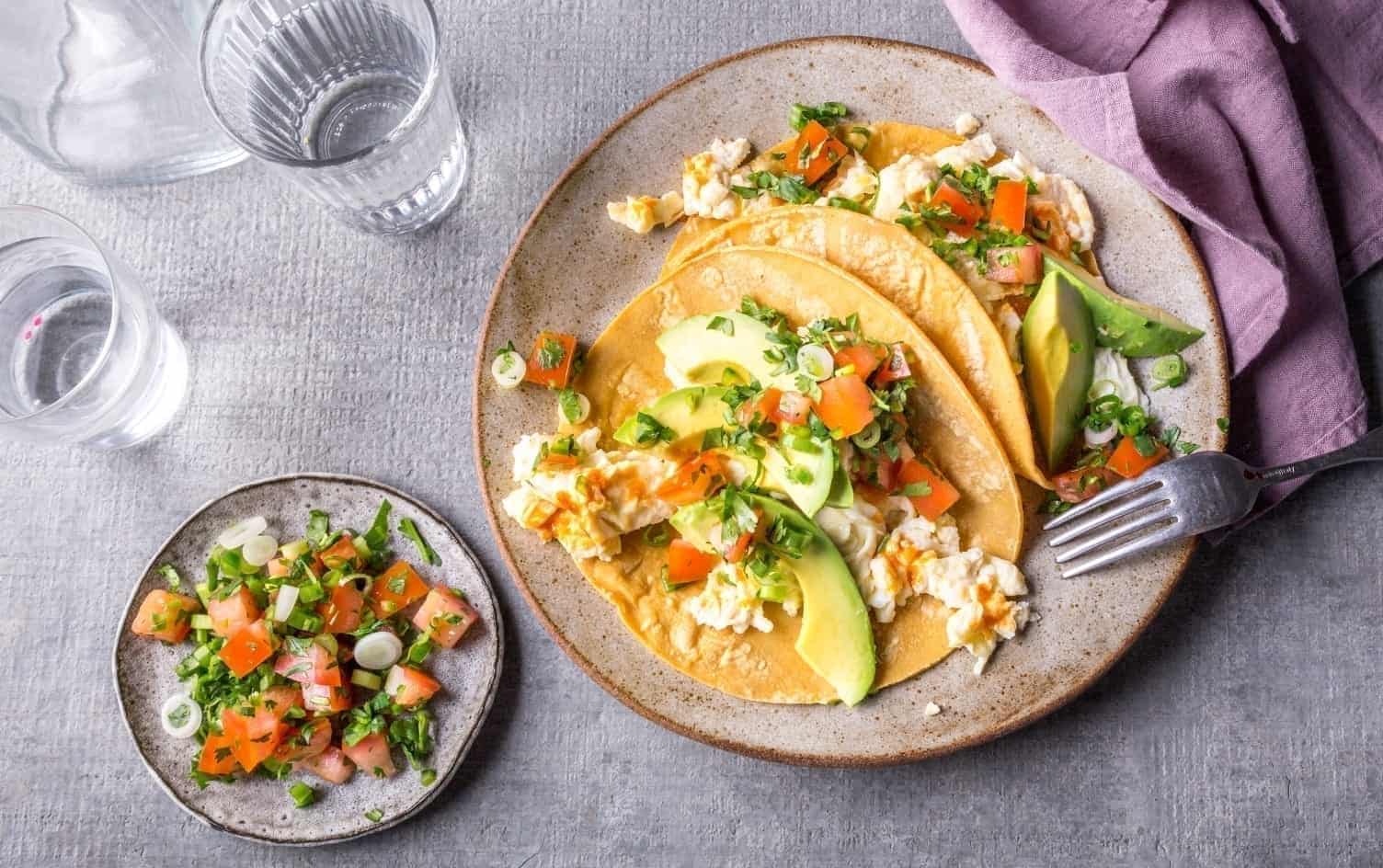 Avocado and Egg Breakfast Tacos | Recipes