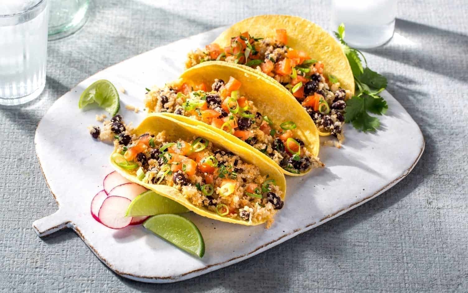 Cauliflower Black Bean Tacos | Recipes