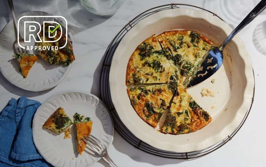 Kale Egg-White Quiche With Sweet Potato Crust