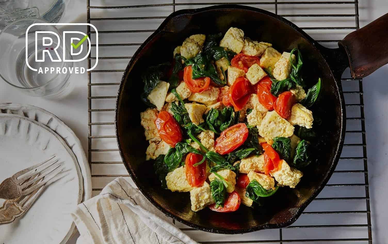 Curried Tofu-Spinach Scramble | MyFitnessPal