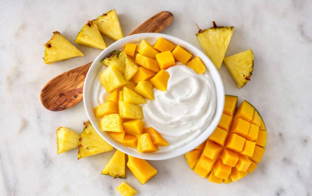 Mango-Pineapple Yogurt Bowl