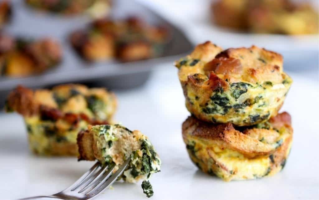 Bacon, Egg & Spinach Breakfast Muffins