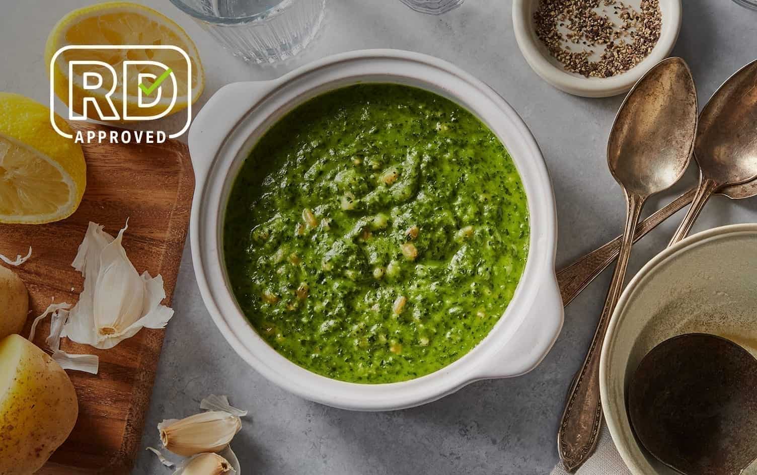 Creamy Vegan Kale and Farro Soup