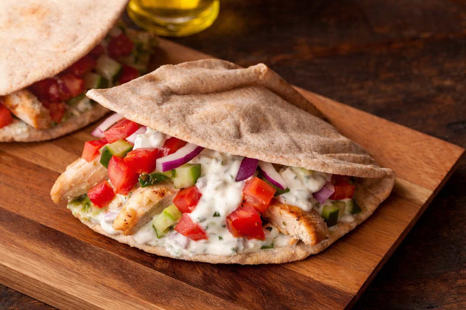 Mediterranean Chicken Pita | MyFitnessPal