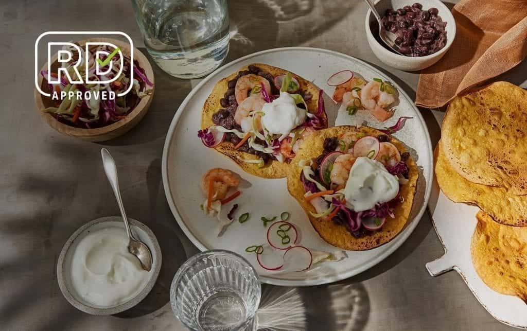 Shrimp and Radish Tostadas