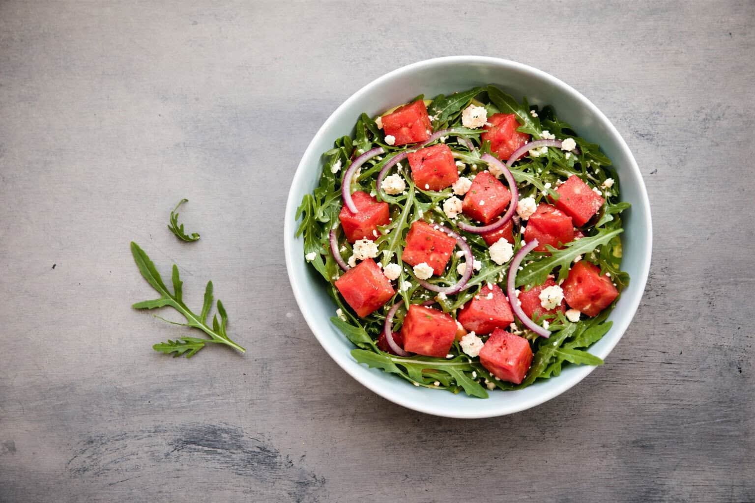 Watermelon Salad with Feta and Mint