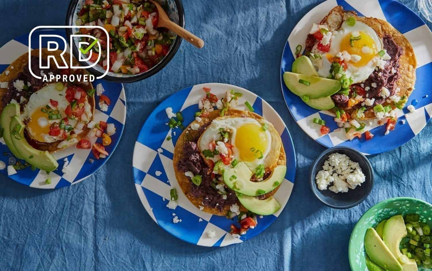 Black Bean and Avocado Breakfast Tostadas
