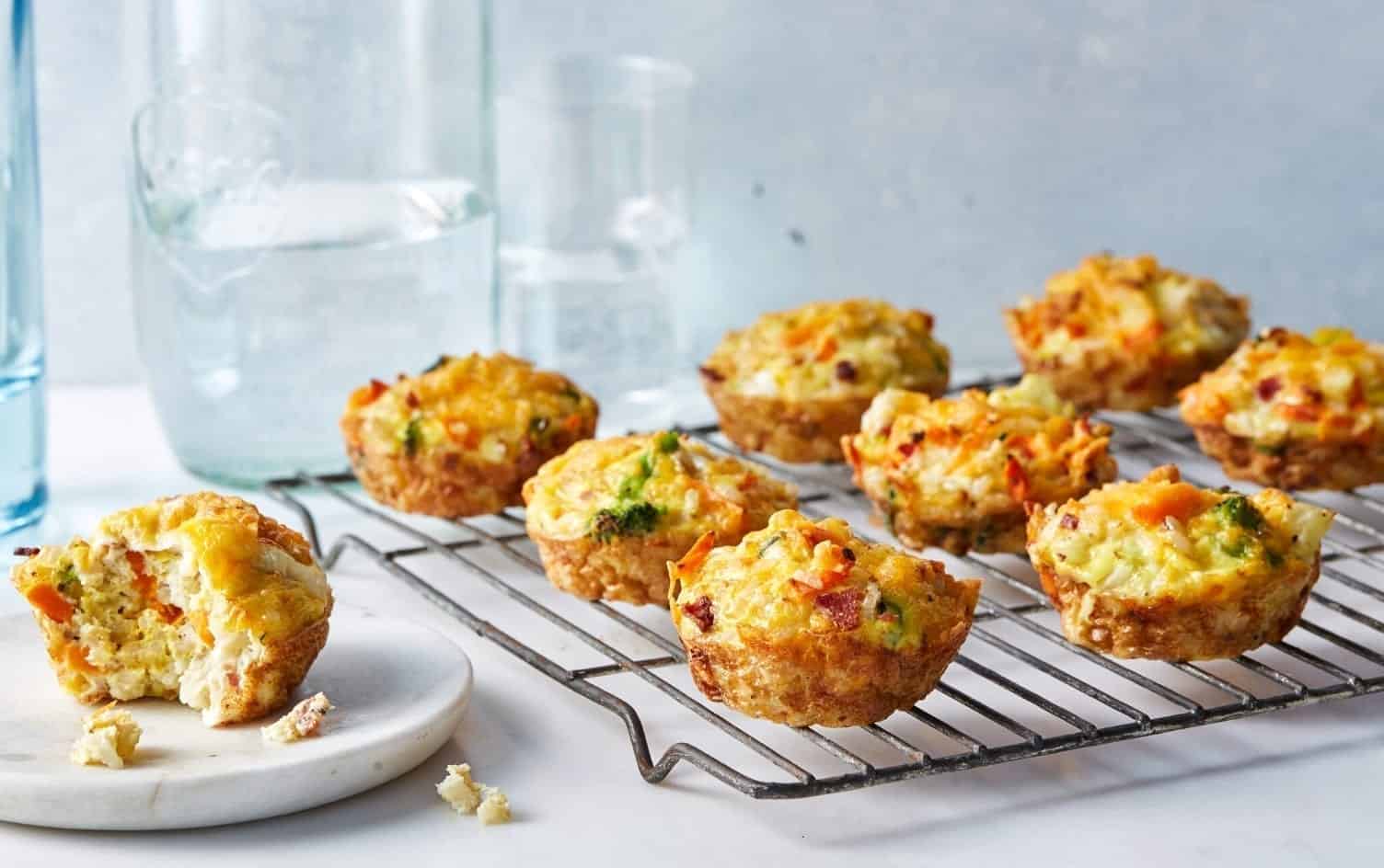 Veggie Crustless Quiche Bites | MyFitnessPal