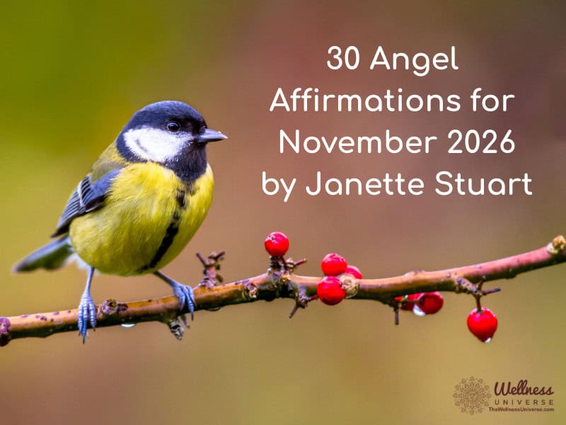 30 Angel Affirmations for November 2026 by Janette Stuart